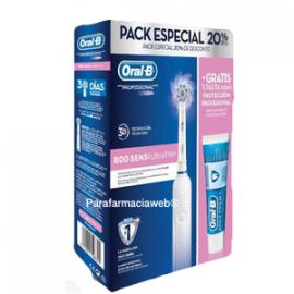 ORAL-B CEPILLO RECARGABLE 800 SENSI ULTRATHIN + PASTA GRATIS